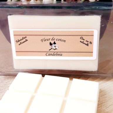 Fondant tablette naturel et artisanal parfum fleur de coton