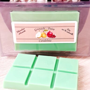 Fondant tablette naturel et artisanal parfum grenade poire