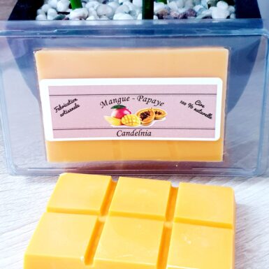 Fondant tablette naturel et artisanal parfum mangue papaye