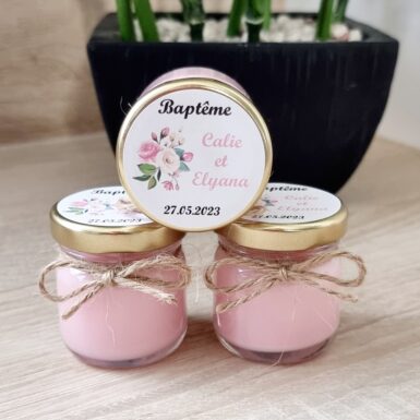 Petite bougie personnalisée