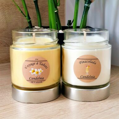 Coffret double bougie naturelle